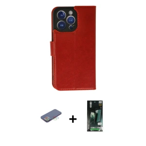 ieg™ iPhone 13 Pro Max Kılıf Siluet Işık Serisi - Şeffaf 360 Full Body Arka Koruyucu + Renkli Kamera Lens Koruma Cam - MI