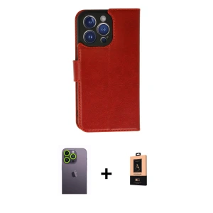 ieg™ iPhone 13 Pro Max Kılıf Siluet Işık Serisi - Şeffaf Maxco Cam Ekran Koruyucu + Neon Fosforlu Kamera Lens - YL