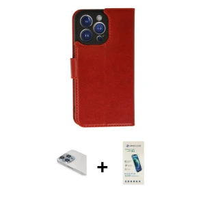 ieg™ iPhone 13 Pro Max Kılıf Siluet Işık Serisi - Şeffaf Pasifik Cam Ekran Koruyucu + Pers Alüminyum Kamera Lens - SABE