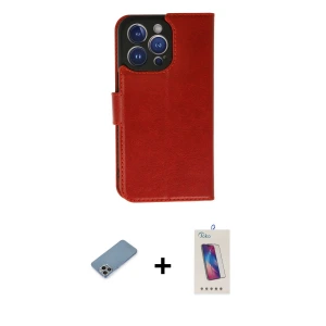 ieg™ iPhone 13 Pro Max Kılıf Siluet Işık Serisi - Siyah Joko 5D Cam + Shine Kamera Lens Koruma Cam - GI