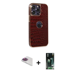 ieg™ iPhone 13 Pro Max Kılıf Ufuk Form Prime - Şeffaf 360 Full Body Arka Koruyucu + Pers Alüminyum Kamera Lens - GI