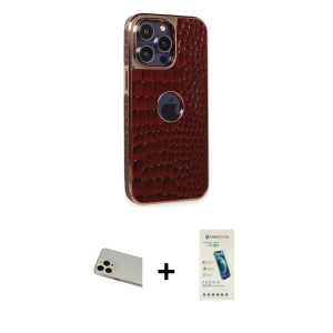ieg™ iPhone 13 Pro Max Kılıf Ufuk Form Prime - Şeffaf Pasifik Cam Ekran Koruyucu + Rainbow Kamera Lens Koruma Cam - REGD