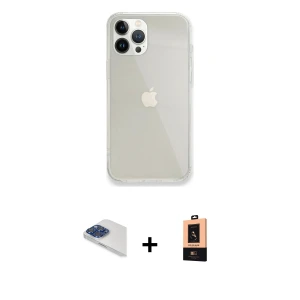 ieg™ iPhone 13 Pro Max Kılıf Vadi Asil Prime - Şeffaf Maxco Cam Ekran Koruyucu + Pers Alüminyum Kamera Lens - LT