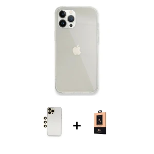 ieg™ iPhone 13 Pro Max Kılıf Vadi Asil Prime - Şeffaf Maxco Cam Ekran Koruyucu + Shine Kamera Lens - GD