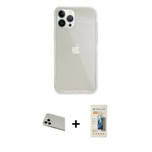 ieg™ iPhone 13 Pro Max Kılıf Vadi Asil Prime - Siyah 6D Mat Seramik Hayalet Nano Ekran Koruyucu + Rainbow Kamera Lens Koruma Cam - BZ