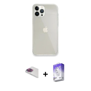 ieg™ iPhone 13 Pro Max Kılıf Vadi Asil Prime - Siyah Bilvis 5in1 3D Magic Cam Ekran Koruyucu + Pers Alüminyum Kamera Lens - GI