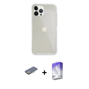ieg™ iPhone 13 Pro Max Kılıf Vadi Asil Prime - Siyah Bilvis 5in1 3D Magic Cam Ekran Koruyucu + Renkli Kamera Lens Koruma Cam - SI