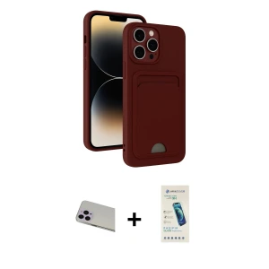 ieg™ iPhone 13 Pro Max Kılıf Vadi Çizgi Prime - Şeffaf Pasifik Cam Ekran Koruyucu + Rainbow Kamera Lens Koruma Cam - MR