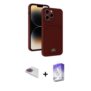 ieg™ iPhone 13 Pro Max Kılıf Vadi Çizgi Prime - Siyah Bilvis 5in1 3D Magic Cam Ekran Koruyucu + Pers Alüminyum Kamera Lens - GI