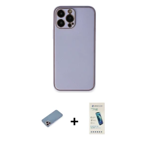 ieg™ iPhone 13 Pro Max Kılıf Yadigar Klasik - Şeffaf Pasifik Cam Ekran Koruyucu + Shine Kamera Lens Koruma Cam - PE