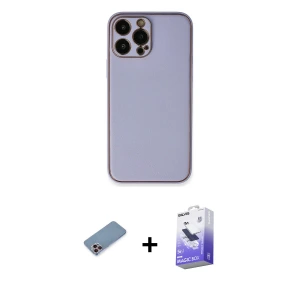 ieg™ iPhone 13 Pro Max Kılıf Yadigar Klasik - Siyah Bilvis 5in1 5D Magic Hayalet Cam Ekran Koruyucu + Shine Kamera Lens Koruma Cam - PE