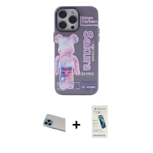 ieg™ iPhone 13 Pro Max Kılıf Zirve Form Özel Seri - Şeffaf Pasifik Cam Ekran Koruyucu + Rainbow Kamera Lens Koruma Cam - MI