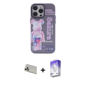 ieg™ iPhone 13 Pro Max Kılıf Zirve Form Özel Seri - Siyah Bilvis 5in1 3D Magic Cam Ekran Koruyucu + Rainbow Kamera Lens Koruma Cam - BZ