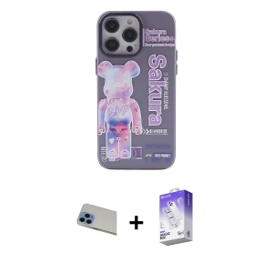ieg™ iPhone 13 Pro Max Kılıf Zirve Form Özel Seri - Siyah Bilvis 5in1 3D Magic Cam Ekran Koruyucu + Rainbow Kamera Lens Koruma Cam - MI