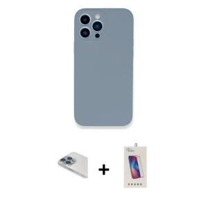 ieg™ iPhone 13 Pro Max Kılıf Zirve Modern Özel Seri - Siyah Joko 5D Cam + Pers Alüminyum Kamera Lens - SABE