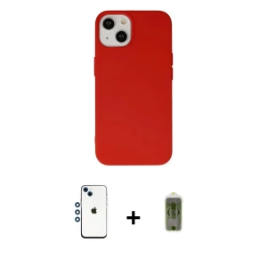 ieg™ iPhone 14 Kılıf Ahenk Serisi - Siyah Joko Magic 5D Hayalet Cam + Shine Kamera Lens - MI