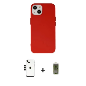 ieg™ iPhone 14 Kılıf Ahenk Serisi - Siyah Joko Magic 5D Hayalet Cam + Shine Kamera Lens - SH