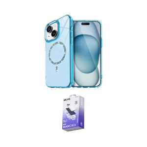 ieg™ iPhone 14 Kılıf Kıvılcım Form Prime - Siyah Bilvis 5in1 5D Magic Hayalet Cam Ekran Koruyucu