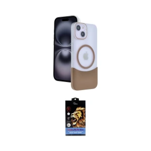ieg™ iPhone 14 Kılıf Kozmos Form Özel Seri - Siyah Buffer Hayalet Cam Ekran Koruyucu