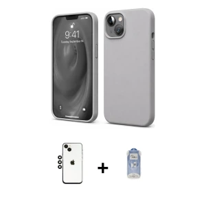 ieg™ iPhone 14 Kılıf Kozmos Yansıma Özel Seri - Siyah Joko Magic 5D Cam + Shine Kamera Lens - SH
