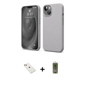 ieg™ iPhone 14 Kılıf Kozmos Yansıma Özel Seri - Siyah Joko Magic 5D Hayalet Cam + Diamond Kamera Lens - KI