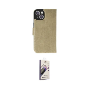 ieg™ iPhone 14 Kılıf Siluet Işık Serisi - Siyah Bilvis 3D Mat Cam Ekran Koruyucu