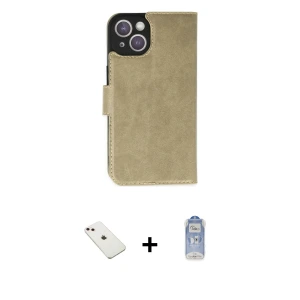 ieg™ iPhone 14 Kılıf Siluet Işık Serisi - Siyah Joko Magic 5D Cam + Diamond Kamera Lens - PE