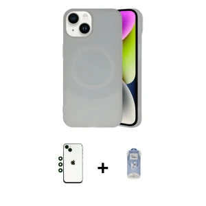 ieg™ iPhone 14 Kılıf Ufuk Serisi - Siyah Joko Magic 5D Cam + Shine Kamera Lens - YL