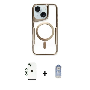 ieg™ iPhone 14 Kılıf Yadigar Klasik Özel Seri - Siyah Joko Magic 5D Cam + Shine Kamera Lens - YL