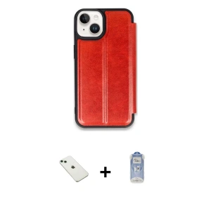 ieg™ iPhone 14 Kılıf Zirve Yansıma Serisi - Siyah Joko Magic 5D Cam + Diamond Kamera Lens - YL