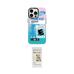ieg™ iPhone 14 Pro Kılıf Siluet Çizgi Koleksiyonu - Siyah Mat Seramik Nano Ekran Koruyucu