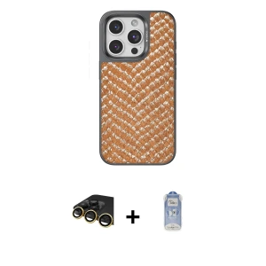 ieg™ iPhone 14 Pro Kılıf Vadi Özel Seri - Siyah Joko Magic 5D Cam + Raze Metal Kamera Lens - GD