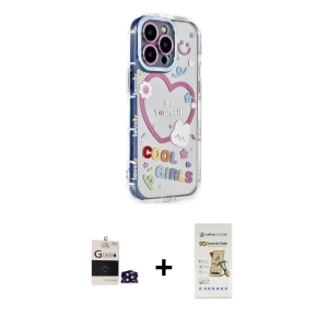 ieg™ iPhone 14 Pro Max Kılıf Ahenk Modern Serisi - Siyah Mat Seramik Nano Ekran Koruyucu + Bilvis Titan Kamera Lens - DNMR
