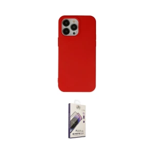ieg™ iPhone 14 Pro Max Kılıf Ahenk Serisi - Siyah Bilvis 3D Mat Cam Ekran Koruyucu