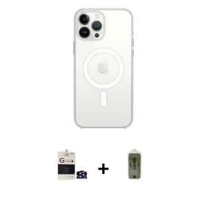 ieg™ iPhone 14 Pro Max Kılıf Ahenk Yansıma Prime - Siyah Joko Magic 5D Hayalet Cam + Bilvis Titan Kamera Lens - DNMR