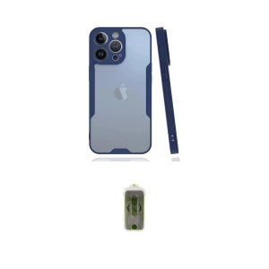 ieg™ iPhone 14 Pro Max Kılıf Atlas Asil Serisi - Siyah Joko Magic 5D Hayalet Cam