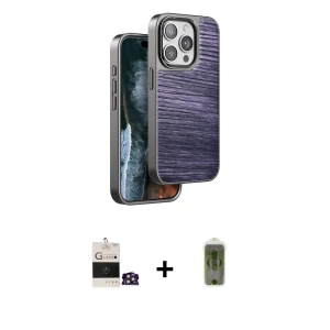 ieg™ iPhone 14 Pro Max Kılıf Atlas Minimal Özel Seri - Siyah Joko Magic 5D Hayalet Cam + Bilvis Titan Kamera Lens - GD
