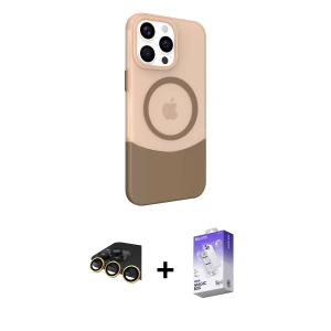 ieg™ iPhone 14 Pro Max Kılıf Çekirdek Asil Özel Seri - Siyah Bilvis 5in1 3D Magic Cam Ekran Koruyucu + Raze Metal Kamera Lens - GD