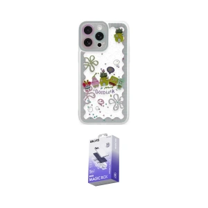 ieg™ iPhone 14 Pro Max Kılıf Çekirdek Asil - Siyah Bilvis 5in1 5D Magic Hayalet Cam Ekran Koruyucu