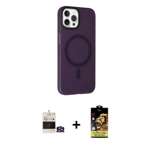 ieg™ iPhone 14 Pro Max Kılıf Çekirdek Modern Prime - Siyah Buffer Cam Ekran Koruyucu + Bilvis Titan Kamera Lens - GS