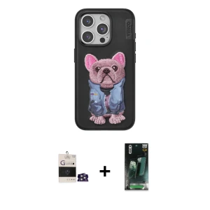 ieg™ iPhone 14 Pro Max Kılıf İz Minimal Koleksiyonu - Şeffaf 360 Full Body Arka Koruyucu + Bilvis Titan Kamera Lens - GS