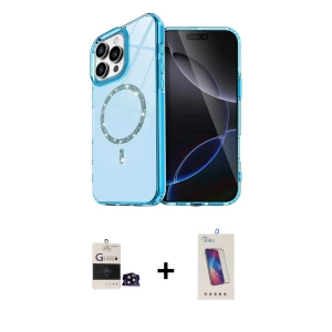ieg™ iPhone 14 Pro Max Kılıf Kıvılcım Form Prime - Siyah Joko 5D Cam + Bilvis Titan Kamera Lens - SH