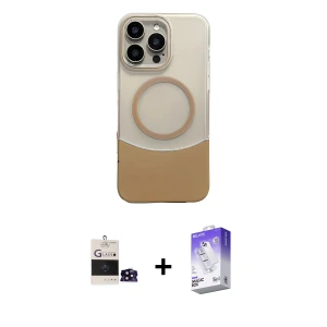 ieg™ iPhone 14 Pro Max Kılıf Kozmos Form Özel Seri - Siyah Bilvis 5in1 3D Magic Cam Ekran Koruyucu + Bilvis Titan Kamera Lens - SH