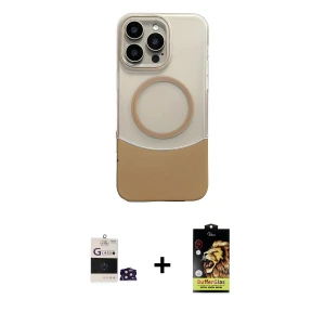 ieg™ iPhone 14 Pro Max Kılıf Kozmos Form Özel Seri - Siyah Buffer Cam Ekran Koruyucu + Bilvis Titan Kamera Lens - DNMR