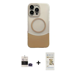 ieg™ iPhone 14 Pro Max Kılıf Kozmos Form Özel Seri - Siyah Mat Seramik Nano Ekran Koruyucu + Bilvis Titan Kamera Lens - SH