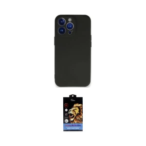 ieg™ iPhone 14 Pro Max Kılıf Kozmos Yansıma Özel Seri - Siyah Buffer Hayalet Cam Ekran Koruyucu