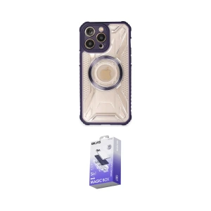 ieg™ iPhone 14 Pro Max Kılıf Kutup Modern - Siyah Bilvis 5in1 5D Magic Hayalet Cam Ekran Koruyucu