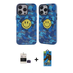 ieg™ iPhone 14 Pro Max Kılıf Nova Doku Koleksiyonu - Siyah 18D Cam Ekran Koruyucu + Bilvis Titan Kamera Lens - SH