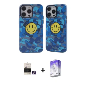 ieg™ iPhone 14 Pro Max Kılıf Nova Doku Koleksiyonu - Siyah Bilvis 5in1 3D Magic Cam Ekran Koruyucu + Bilvis Titan Kamera Lens - GS