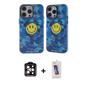 ieg™ iPhone 14 Pro Max Kılıf Nova Doku Koleksiyonu - Siyah Joko 5D Cam + PVD Metal Kamera Lens - TU